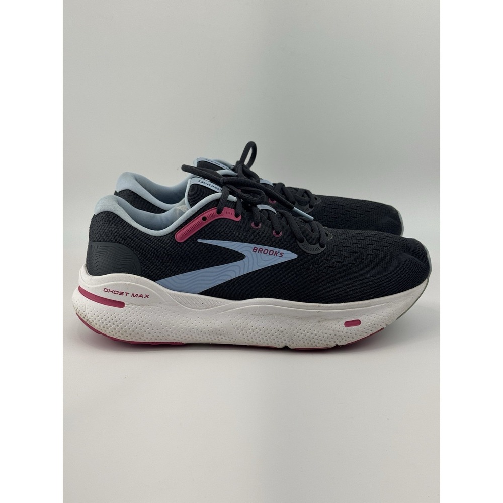 Brooks Ghost Max Shoes Black Pink Road Running 1203951B082 Women's Size 11